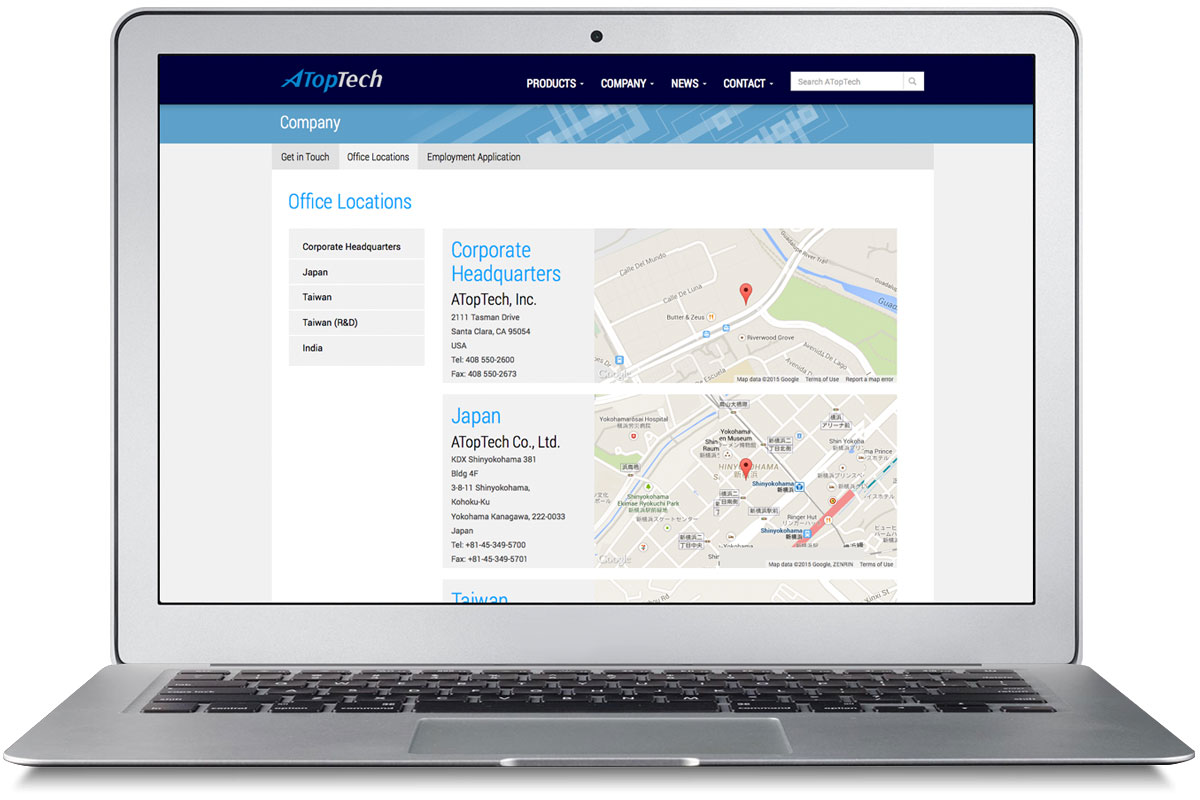 ATopTech Website Refresh